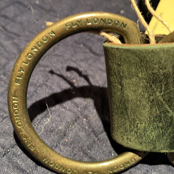 Fly London Reversible Cedar Green/Coffee Brown Ringleb Leather Belt - Picture 3 of 8